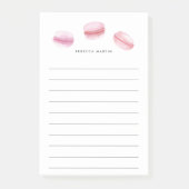 Roze Macarons | Gepersonaliseerde leningen Post-it® Notes (Voorkant)