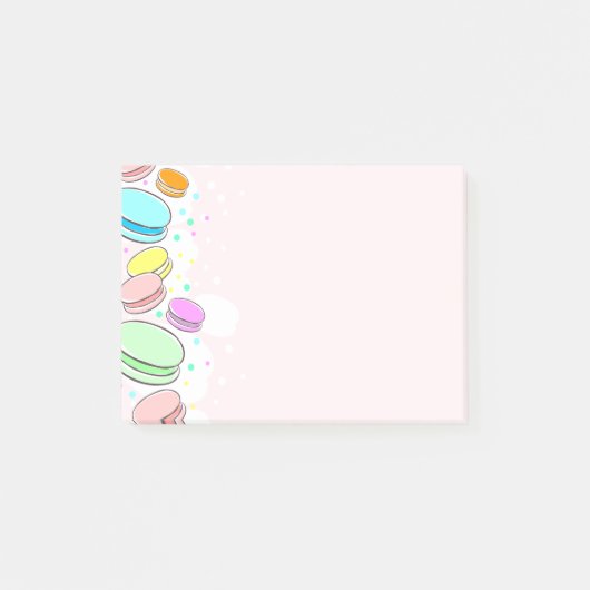 Roze Macaroons 4 x 3-inch Post-it notities Post-it® Notes (Voorkant)