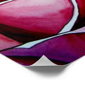 Roze Macro abstract origineel roos Poster (Hoek)