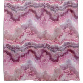 Roze Macro Agaat Stone look Douchegordijn (Voorkant)