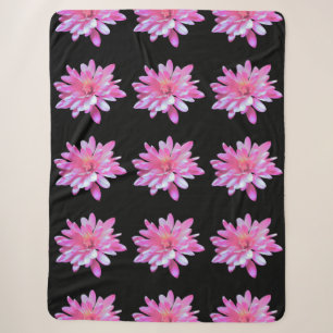 Roze madeliefje, foto van bloemen sherpa deken
