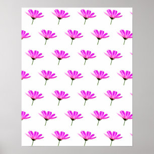 Roze Madeliefje Poster
