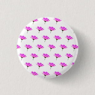 Roze Madeliefje Ronde Button 3,2 Cm