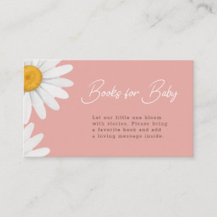 Roze Madeliefjes Bloem Boeken voor Baby Informatiekaartje