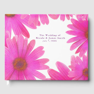 Roze Madeliefjes Bloem Madeliefje Elegant Chic Huw Gastenboek