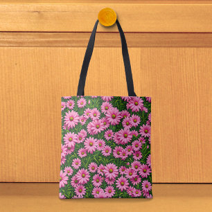 Roze Madeliefjes Boodschappentas Draagtas