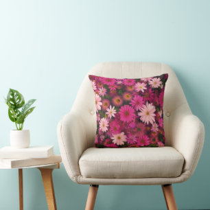 Roze Madeliefjes Tuin - Fel Bloemendecor Kussen