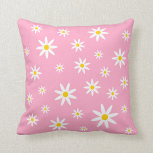 Roze Madeliefkussen Kussen