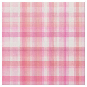 Roze Madras Pset Stripes Print Patroon Stof