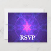 Roze Magen David Bar/Bat Mitzvah RSVP (Voorkant)
