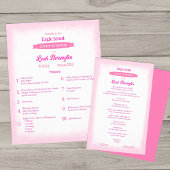 Roze & Magenta Eagle Erehofprogramma Flyer