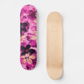  roze magenta peach Violet Skateboard (Voorkant)