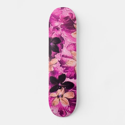  roze magenta peach Violet Skateboard (Voorkant)