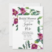 roze magenta Rozen, roze waterverf roze rozen Kaart (Voorkant)