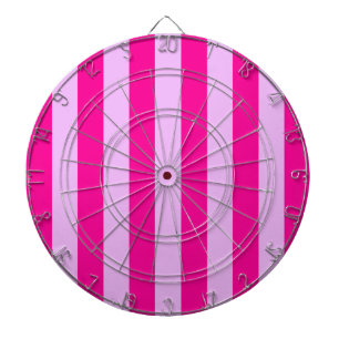 Roze & Magenta Streeppatroon Dartbord