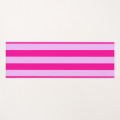 Roze & Magenta Streeppatroon Yogamat (Voorkant (horizontaal))