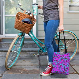 Roze magenta turquoise Camouflage Camo Pattern Draagtas