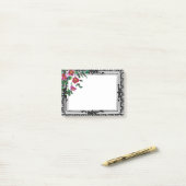 roze magenta waterverf rozen post-it® notes (Op bureau)