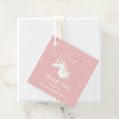 Roze Magische Eenhoorn Meisje Kids Verjaardagsfees Bedankjes Labels (In situ)