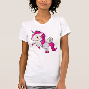 Roze Magische Mooie Eenhoorn T-shirt