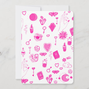 roze magische mystiek kaart