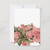  Roze Magische Rozen Tafelkaart Kaart (Achterkant)