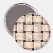  roze magneet (Voorkant / Achterkant)