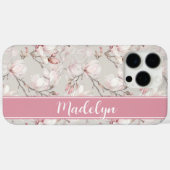 Roze Magnolia Elegance Case-Mate iPhone Case (Achterkant (horizontaal))