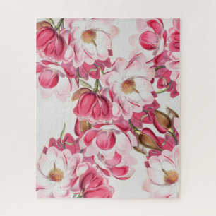 Roze Magnolia Flower Puzzle Legpuzzel