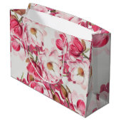 Roze Magnolia Gift Bag Large Cadeauzakje (Achterkant Gekanteld)