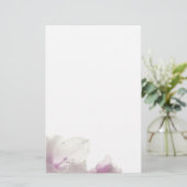 Roze Magnolia Stationery Briefpapier (Staand voorkant)