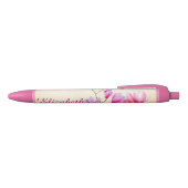 Roze Magnolia Waterverf Gepersonaliseerde pen (Bovenkant)