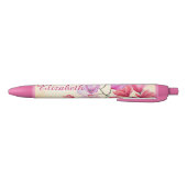 Roze Magnolia Waterverf Gepersonaliseerde pen (Bodem)