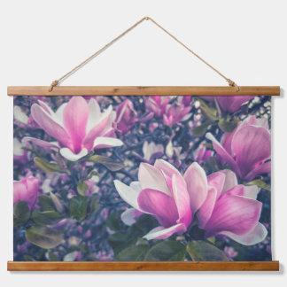 Roze Magnolia's Hangend Wandkleed