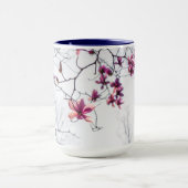 Roze magnolia's mok (Midden)