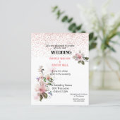 Roze Magnolias Waterverf (Staand voorkant)