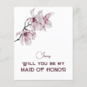 Roze Magnolias zal je wijsmaken. (Voorkant)