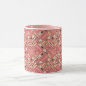 Roze Make-up Cosmetica Patroon Glitters  Mok (Midden)