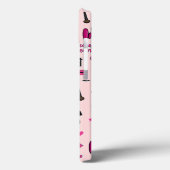 Roze Make-up Patroon Telefoonhoes Case-Mate iPhone Case (Achterkant / Links)