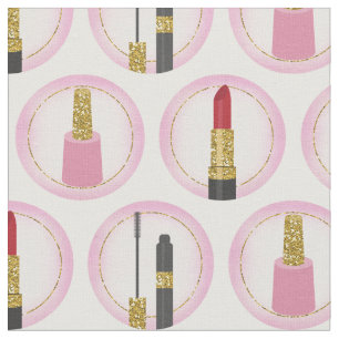 Roze Makeup Cosmetic Pattern Cosmetology Stof