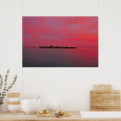 Roze Maldiven Poster (Keuken)