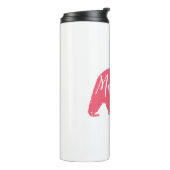 Roze mama Beer Thermosbeker (Gedraaid links)