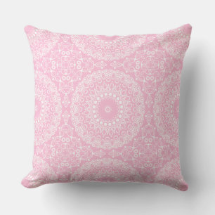 Roze Mandala Cute Kaleidoscoop Patroon Kussen