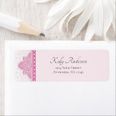 Roze Mandala Design | Aangepast retouradres Etiket (Insitu)