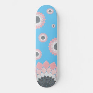 Roze Mandala kunstwerk trendy zomer en lente Skateboard