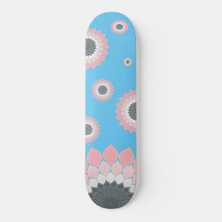 Roze Mandala kunstwerk trendy zomer en lente Skateboard