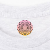 Roze mandala - Mandalaart Labels (Aangebracht)