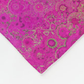 Roze Mandala Pattern Fleece Deken (Hoek)