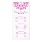 Roze Mandala Reclamekaart (Voorkant)