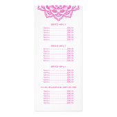 Roze Mandala Reclamekaart (Achterkant)